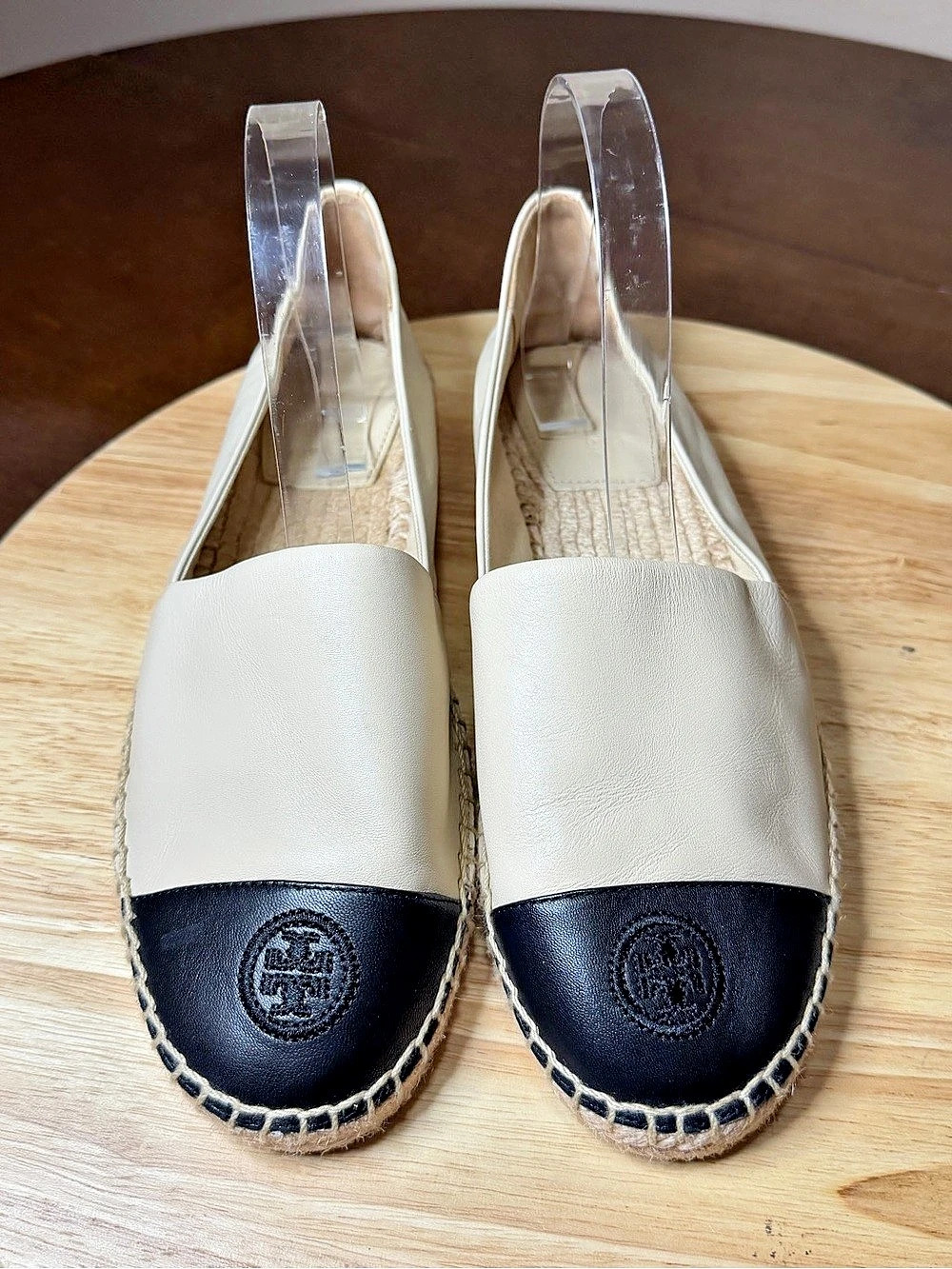 Tory Burch Women’s Cap-Toe Espadrille shoes